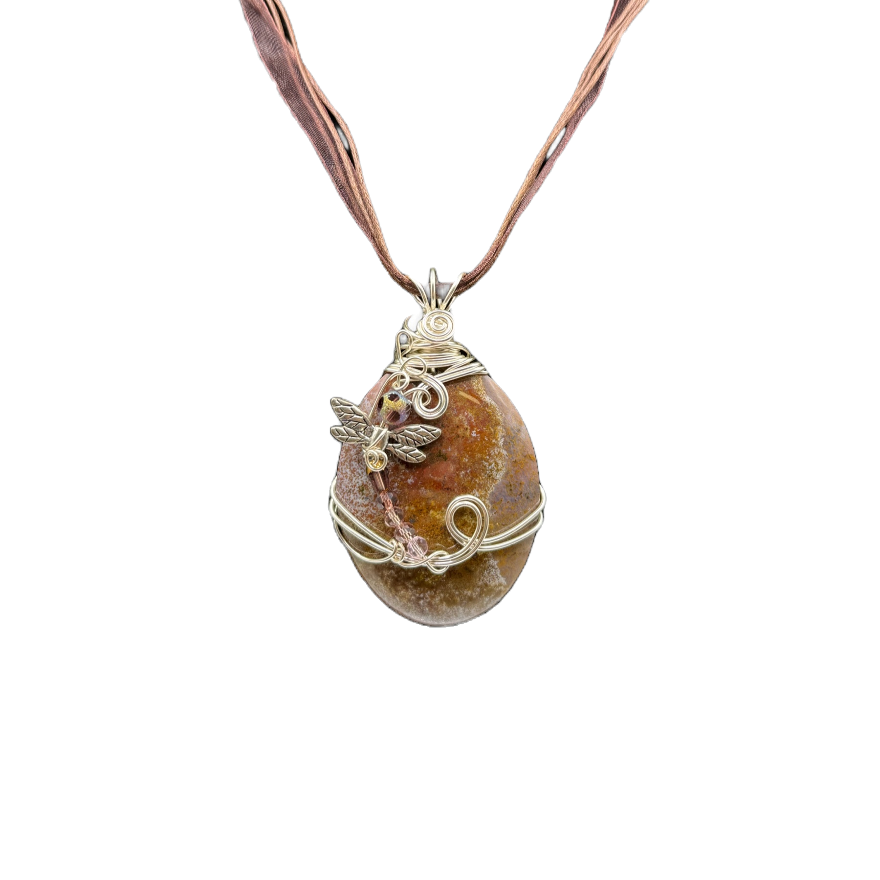 Ocean jasper pendant