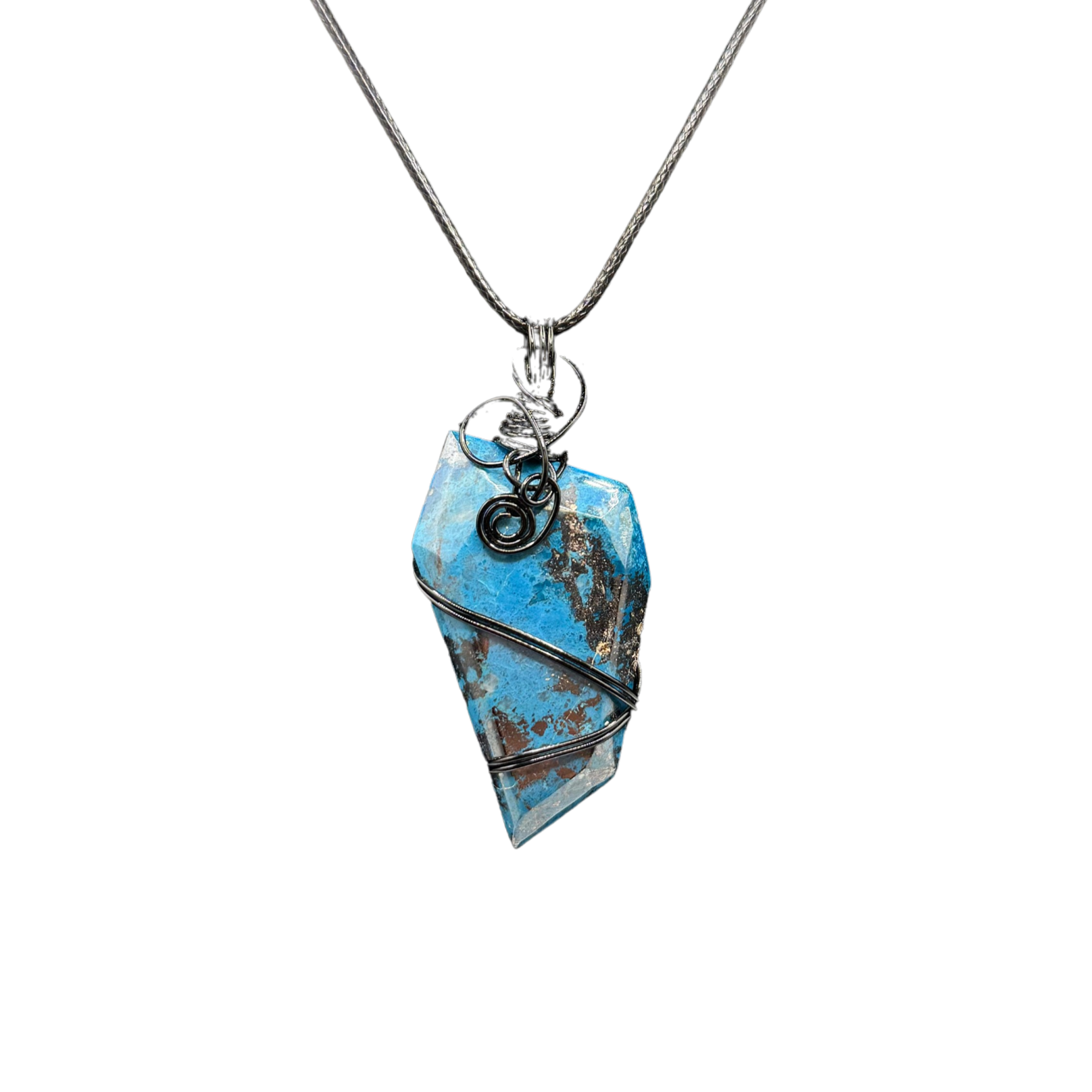 Shattuckite pendant